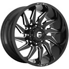 22X12  -44 Fuel D744 Saber 5X5.0 Black Milled Wheels (Set Of 4)