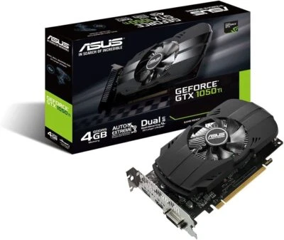 ASUS NVIDIA GeForce GTX 1050TI video card overclocking 4GB PH-GTX1050TI-4G japan - Image 1 of 4
