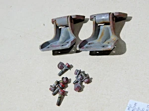 84 85 86 Nissan 300ZX Driver Left Door Hinge Set w/ Bolts Factory OEM - Picture 1 of 3