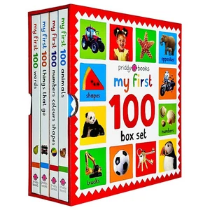 My First 100 Box Set by Roger Priddy 4 Books Collection Set - Ages 2+ - Hardback - Picture 1 of 3