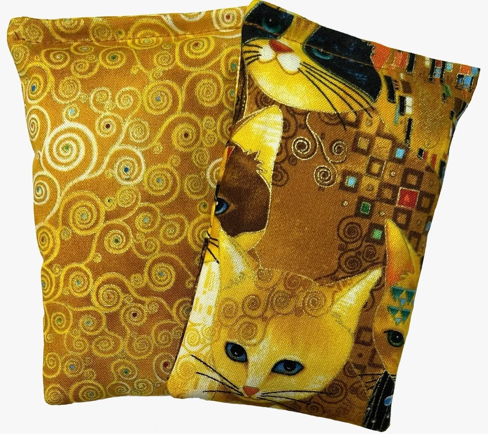 Catnip Pillows Two Pack Golden V2, New Design, Free Ship -- Made in the USA - Image 1 of 1