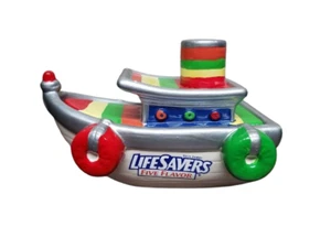Vintage LIFESAVERS Five Flavor Ceramic Tug Boat Candy Dish with Lid - Picture 1 of 1