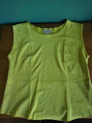 Lucky Brand замшевая рубашка электрический желтый кожаный винтажный редкая EUC носили один раз - Изображение 1 из 4