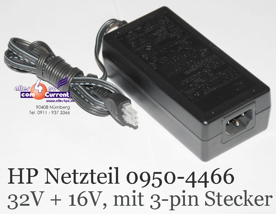 HP NETZTEIL 0950-4466 32V 16V OFFICEJET PSC 2410 2510 2600 2610 5505 5510 5850 - Bild 1 von 1