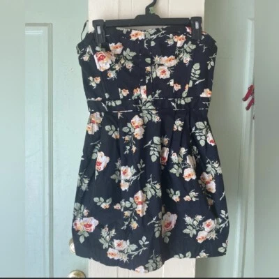 Jack Wills floral strapless Women's Dress size 8 - Image 1 of 4