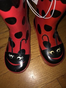 women's ladybug rain boots