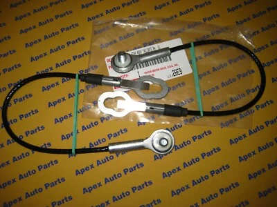 Juego de 2 cables de puerta trasera Toyota Tundra con perno de clip 4 puertas solo OEM 2004-2006 Foto 1 de 2
