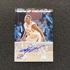 2003-04 Bowman T.J. FORD #SFA-TJ Signs Of The Future ROOKIE AUTO - TEXAS