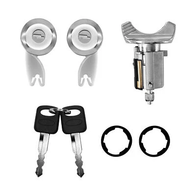 Ignition Switch & Door Lock Cylinder Set For 1990-95 Ford F150 F250 F350 Ranger - Image 1 of 4