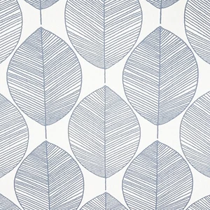 Blue Beige Leaf Wallpaper Slightly Textured Paste The Wall Feature Bedroom Study - Picture 1 of 8