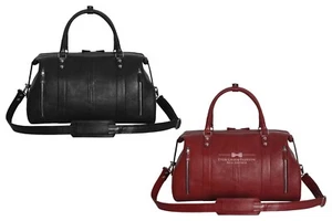 Bolso de fin de semana de cuero de vaca HOLDALL para viajar al aire libre equipaje de mano bolsa de gimnasio - Imagen 1 de 10