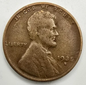 1935 S Lincoln Wheat Cent VF You Grade It! Penny Type Coin Free Ship! - Picture 1 of 4