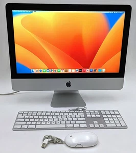 Apple iMac 21.5" A1418 3068 Mid 2017 i5-7360U 2.30GHz 8GB RAM 512GB SSD Ventura - Picture 1 of 24