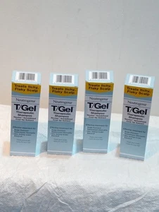 4 X Champú terapéutico Neutrogena T/Gel para cuero cabelludo escamoso, con picazón, anticaspa - Imagen 1 de 3