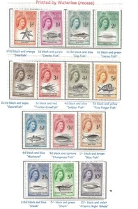 TRISTAN DA CUNHA (5076) QE11 X 1960 SG28-14 PICTORIAL SET 14 M/M - Picture 1 of 1