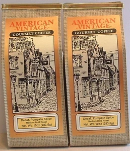 Decaffeinated Pumpkin Spice 2/10oz ground Medium Bold Roast - Picture 1 of 7