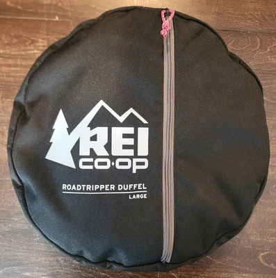 Bolsa de viaje REI Roadtripper negra y gris - grande empaquetable Foto 1 de 4