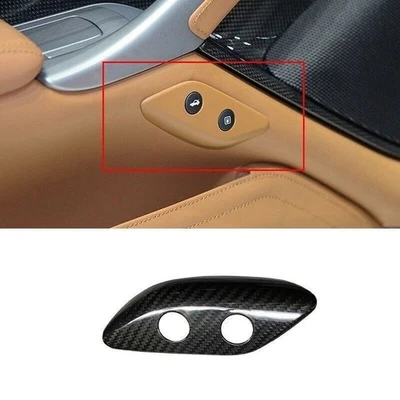 Dry Carbon Fiber Indoor Fuel Tank Switch Cover For Ferrari F12 Berlinetta 13-17 - Image 1 of 4