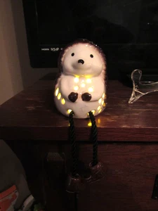 Lighted Hedgehog Shelf Sitter - Picture 1 of 5