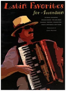 LATIN FAVORITES FOR ACCORDION BY GARY MEISNER ACCORDION MUSIC BOOK NEW - Picture 1 of 3