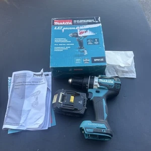 Makita 18 V Bediengerät Lithium-Ionen kabellos 1/2" Bohrhammer mit gebrauchtem 3 Ah Akku - Bild 1 von 8