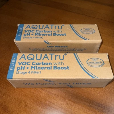 Aqua Tru AquaTru VOC Carbon W/ pH Mineral boost Filter Stage 4 AT2003 - Image 1 of 3