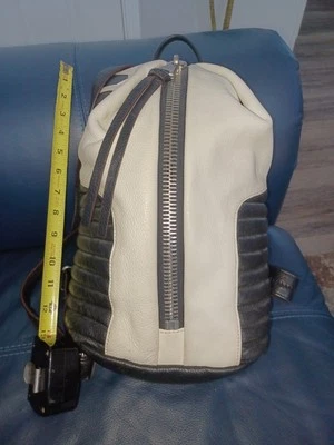 Кожаный рюкзак Aimee Kestenberg белый и черный - Изображение 1 из 4