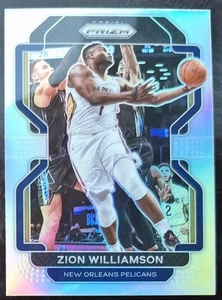 ZION WILLIAMSON 2021-22 Panini Prizm Silver Holo Prizm #108 Pelcians - Imagen 1 de 2