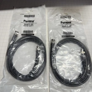 Pomona Electronics one 2249-C-60 Bnc Coaxial Cable, Male, 5', one 2249-C-48 4' - Picture 1 of 7