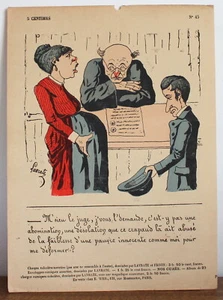 Gravure Dessin Caricature Lavrate et Frisson XIXème Siècle N°45 - Imagen 1 de 1