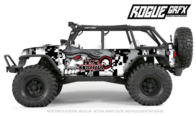 Axial SCX10 Rubicon or CRC Edition Body Graphic Wrap Skin- Metal Mulisha - Image 1 of 2