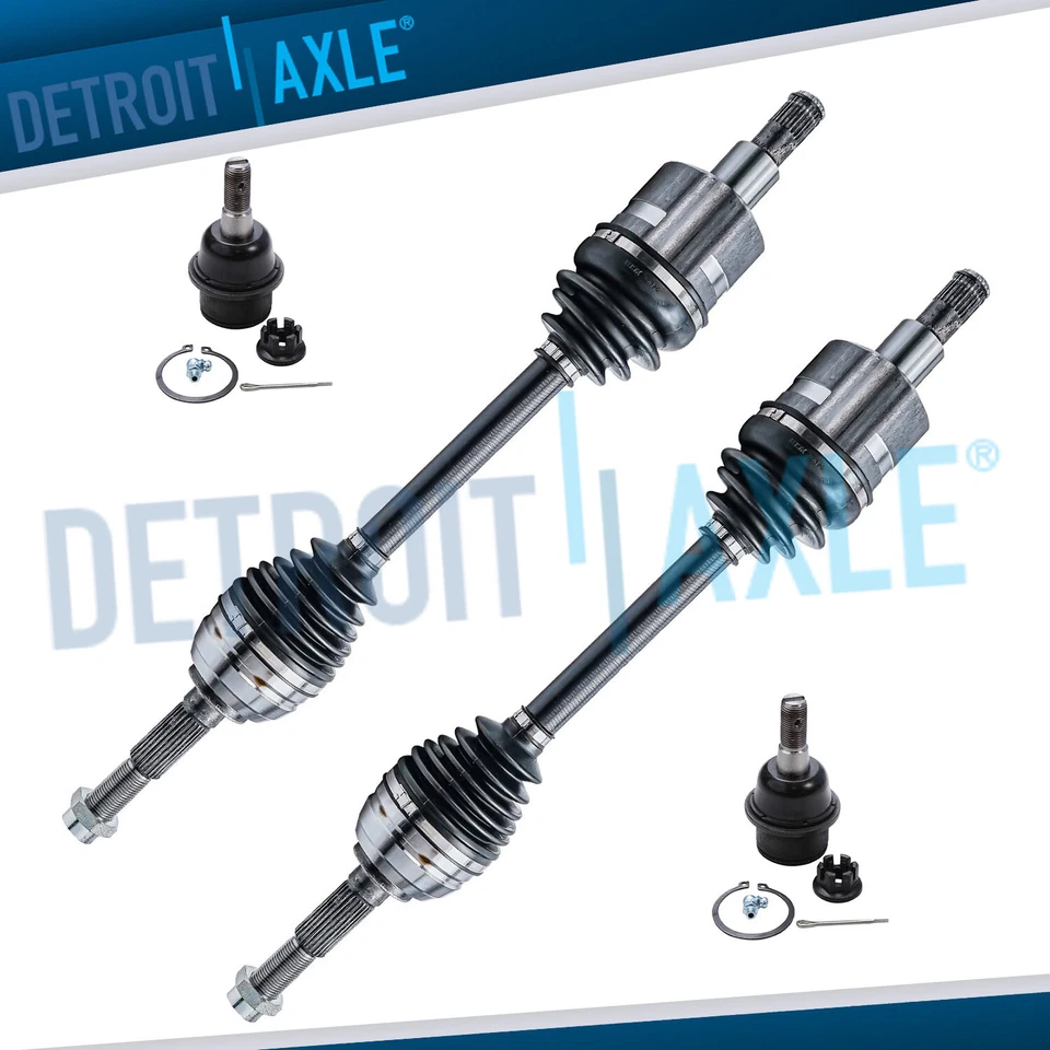 4pc 4WD Front CV Axles Lower Ball Joints for Trailblazer Envoy Rainier Ascender — 第 1/4 张图片