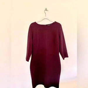 Apt. 9 Plum Dress 3/4 Sleeve - Size 16 - Picture 1 of 6