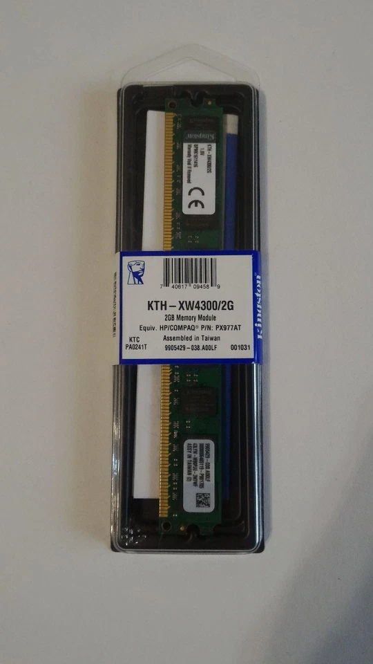 Kingston 2GB 240-Pin DDR2 SDRAM DDR2 667 (PC2 5300) NUOVO - Immagine 1 di 1
