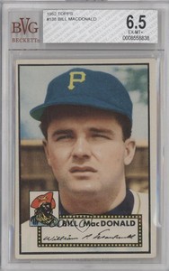 1952 Topps Bill MacDonald (White Back) #138.1 BVG 6.5