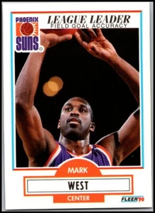 1990-91 Fleer #153 Mark West - League Leader FREE SHIPPING! - Picture 1 of 2