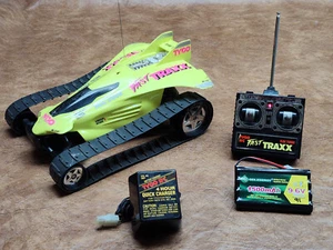 VINTAGE TYCO FAST TRAXX RC -YELLOW -49 MHz GREAT CONDITION - WORKS! (#91) - Picture 1 of 22