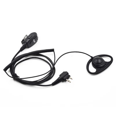D Shape Earhook Earphone Earpiece PTT Mic for Motorola DTR2430 DTR2450 DTR610 - Image 1 of 4