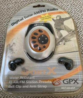 GPX Sport X Armband Radio Digital Tune AM/FM Stereo Radio Water Resistant - New - Image 1 of 4