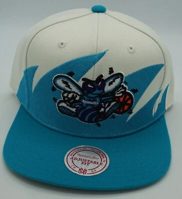 NBA Charlotte Hornets Mitchell & Ness Adult Adjustable Fit Cap Hat M&N NEW - Image 1 of 3