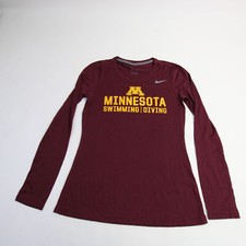 Minnesota Golden Gophers Nike Dri-Fit Long Sleeve Shirt Women's Maroon New