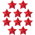 10 Stern-Aufnäher zum Selbermachen für Kleidung, Schuhe, Hüte - 4 cm