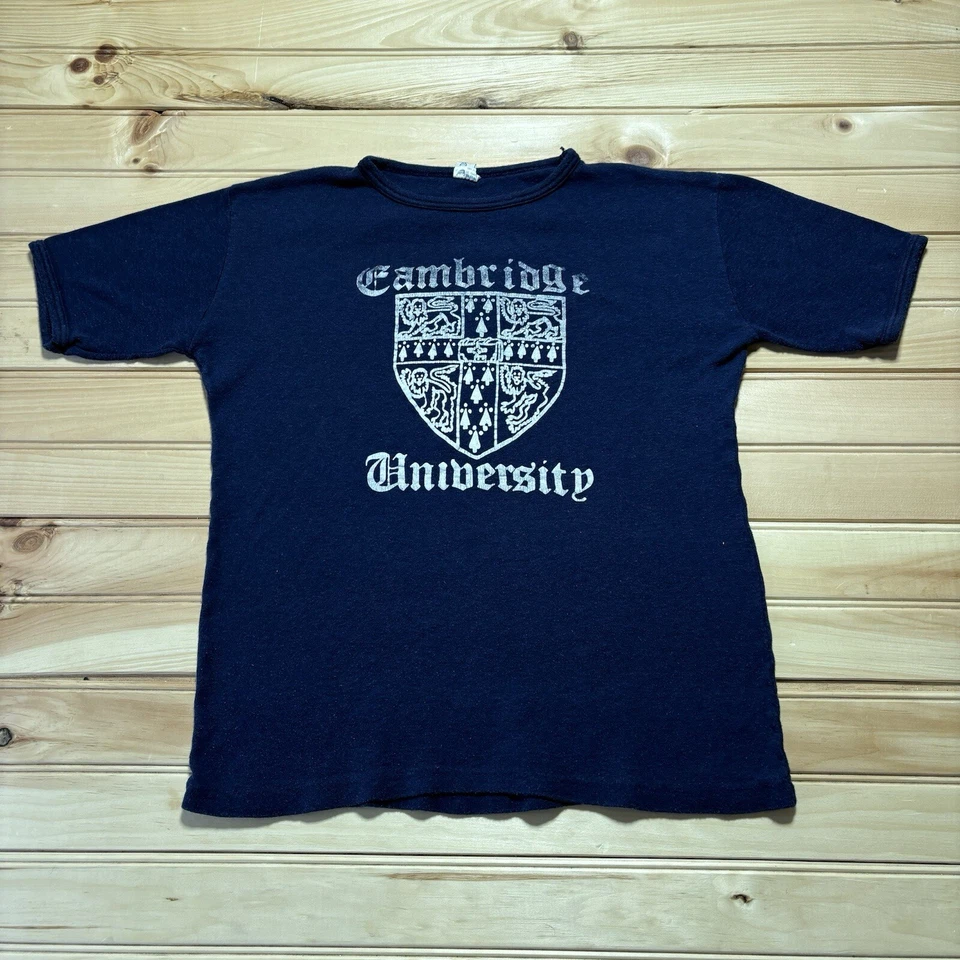 True Vintage 60s 70s Cambridge University College Crest  Shirt Size XL - Image 1 of 4