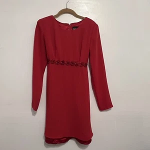 JUST CHOON Girls Dress Red Long Sleeve Size 5 - Picture 1 of 4