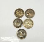 Lot Of 5 Usmc Semper Fidelis Toys For Tots Teddy Bear Challenge Coin
