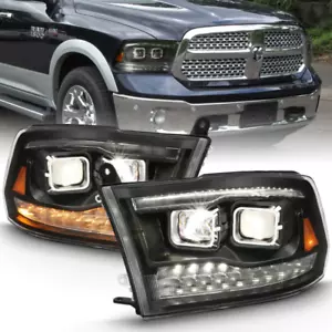 ANZO 111442 Headlight Assembly Headlight Set FITS 2009 2018 dodge ram 1500 proje - Picture 1 of 16
