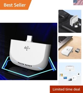Portable 4G LTE WiFi Modem with USB Adapter Wireless Mini Router Type-C Mobil... - Picture 1 of 8