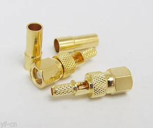 50x Conector de RF Engarce hembra SMC con ventana para cable RG174 RG179 RG316 RG188 - Imagen 1 de 2