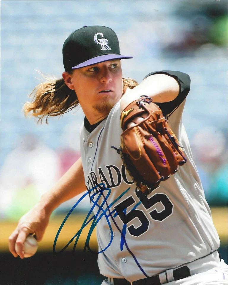 Jon Gray Autografiado 8x10 Colorado Rockies Envío Gratis #S750 Foto 1 de 1
