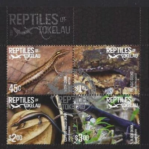 HOJA EN MINIATURA TOKELAU 2017 TOKELAU REPTILES DE TOKELAU FINA USADA - Imagen 1 de 1